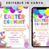 Easter Egg Hunt Flyer Printable Invite Spring Egg