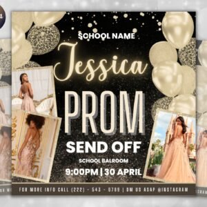 Prom Invitation Flyer Prom Event Flyer Prom Invitation