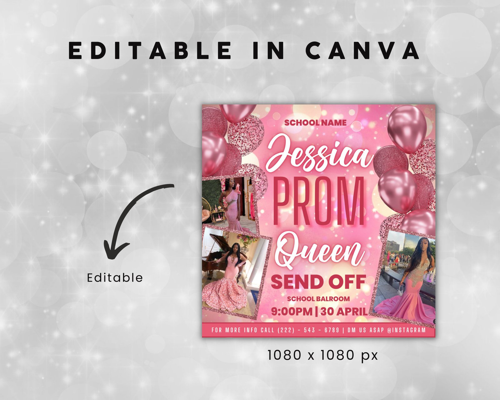 Prom Invitation Flyer Prom Event Flyer Prom Invitation - Image 4