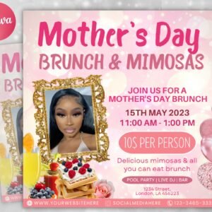 Mother's Day Brunch Mother's day dinner Flyer Mommy