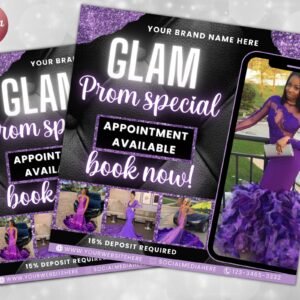 Prom Invitation Flyer DIY Senior Prom Night Celebration