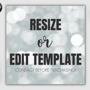 Resize Design Or Edit Template Custom Order