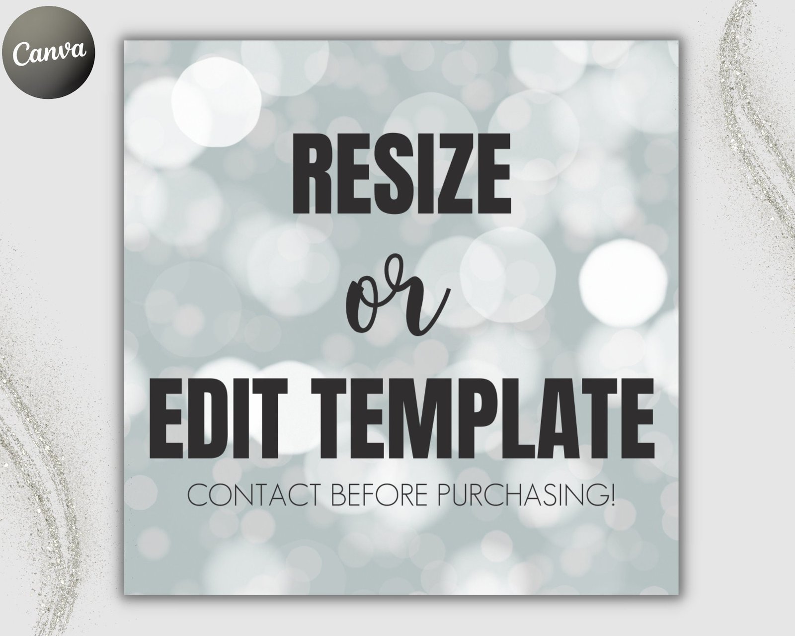 Resize Design Or Edit Template Custom Order