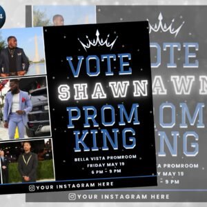 Vote Homecoming King - Class Campaign Flyer -