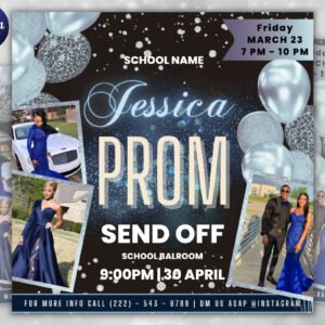 Prom Invitation Flyer Prom Event Flyer Prom Invitation