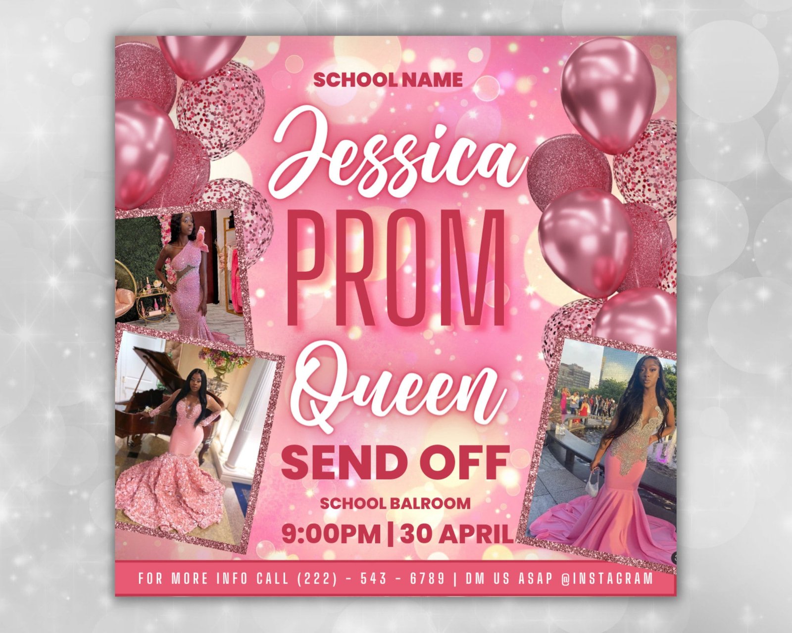 Prom Invitation Flyer Prom Event Flyer Prom Invitation - Image 2