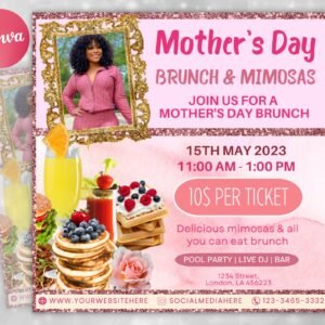 Mother's Day Brunch Mother's day dinner Flyer Mommy