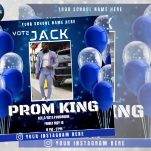 Vote Homecoming King - Class Campaign Flyer -