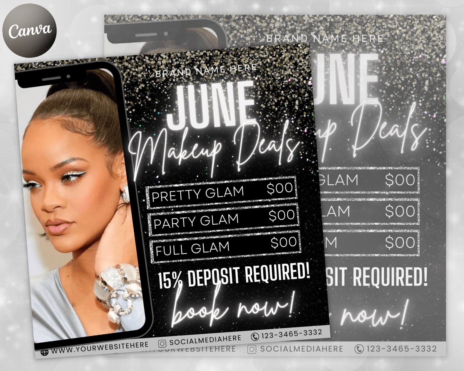 June Booking Flyer June Makeup Flyer MUA Flyer