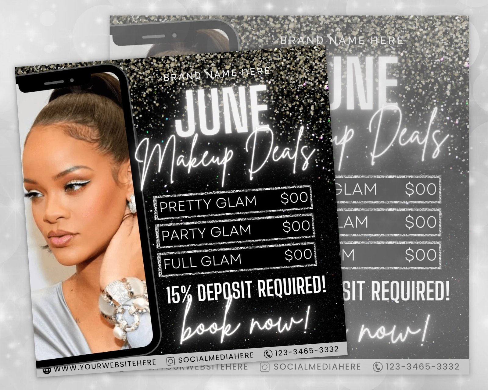 June Booking Flyer June Makeup Flyer MUA Flyer - Image 2