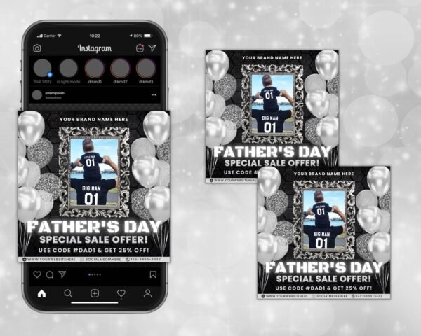 Father's Day Special Offer Flyer Book Now Flyer - Image 3