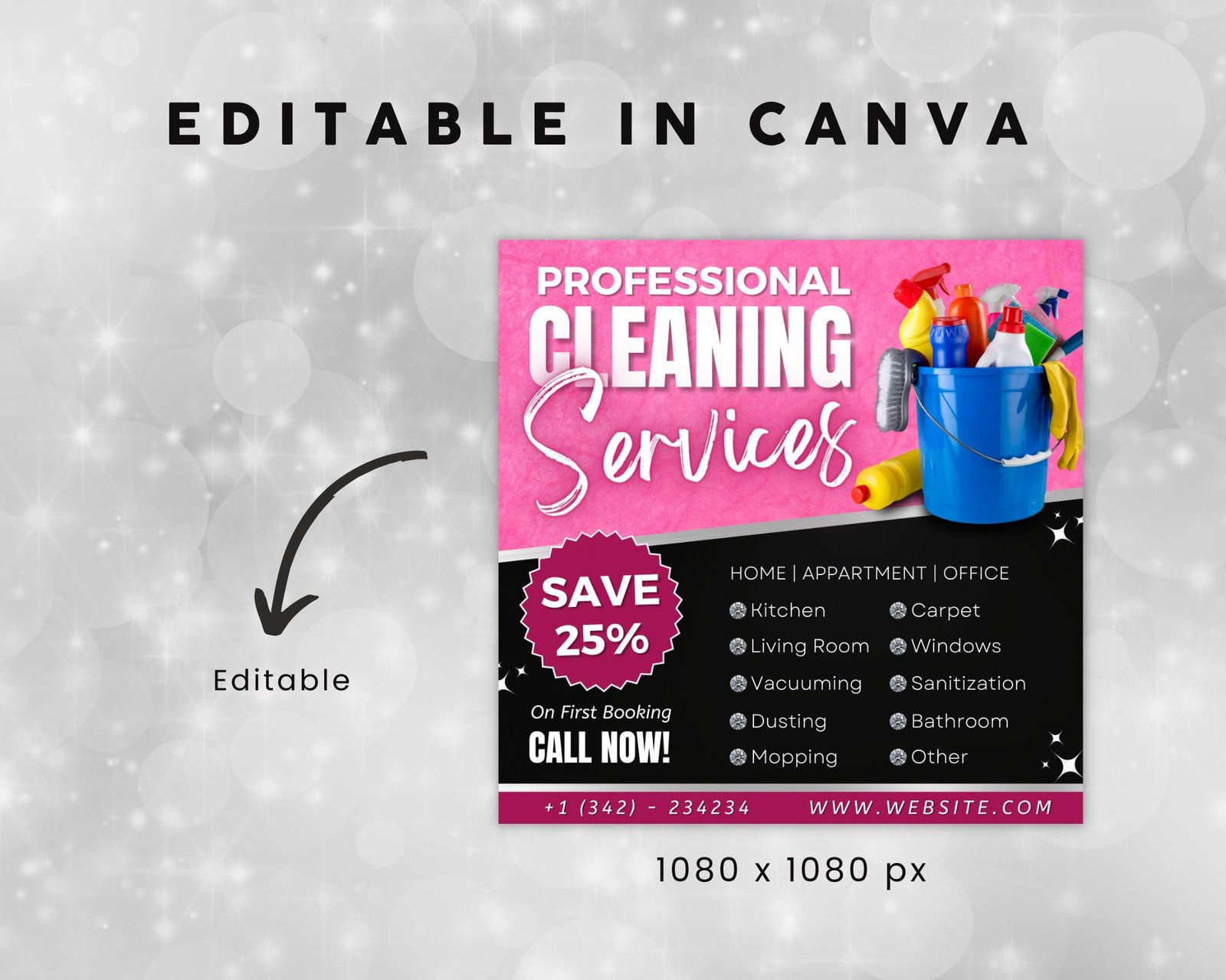 Cleaning Service Flyer Airbnb Flyer DIY Flyer Template - Image 3