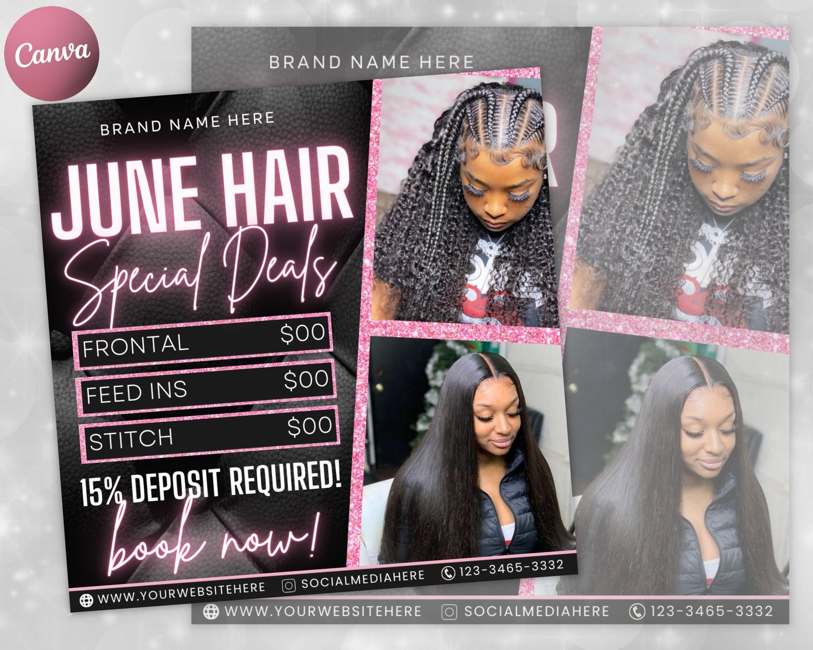 June Booking Flyer June Hair Special Flyer Hair