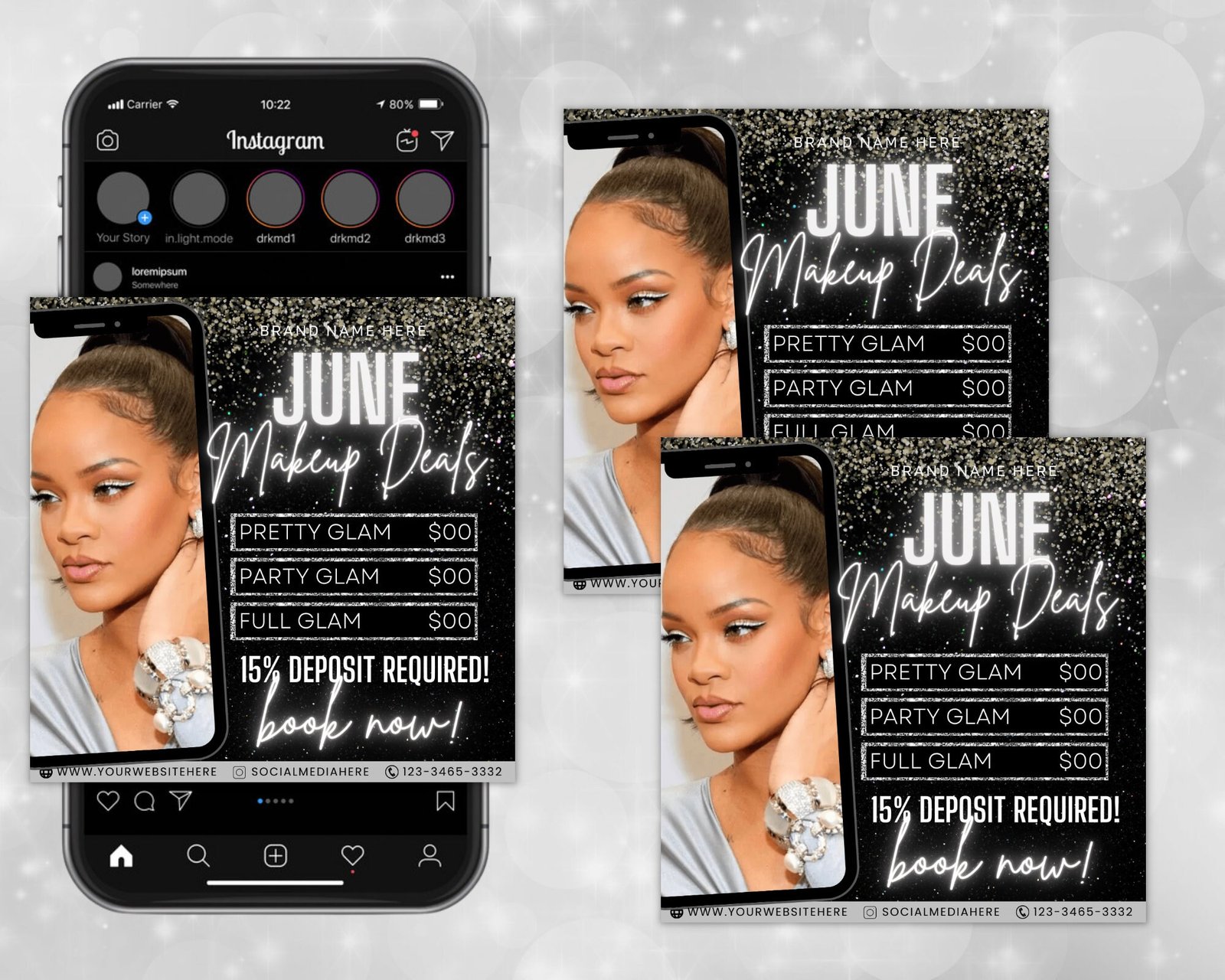 June Booking Flyer June Makeup Flyer MUA Flyer - Image 3