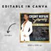 Credit Repair Flyer DIY Flyer Template Design Editable - Image 3
