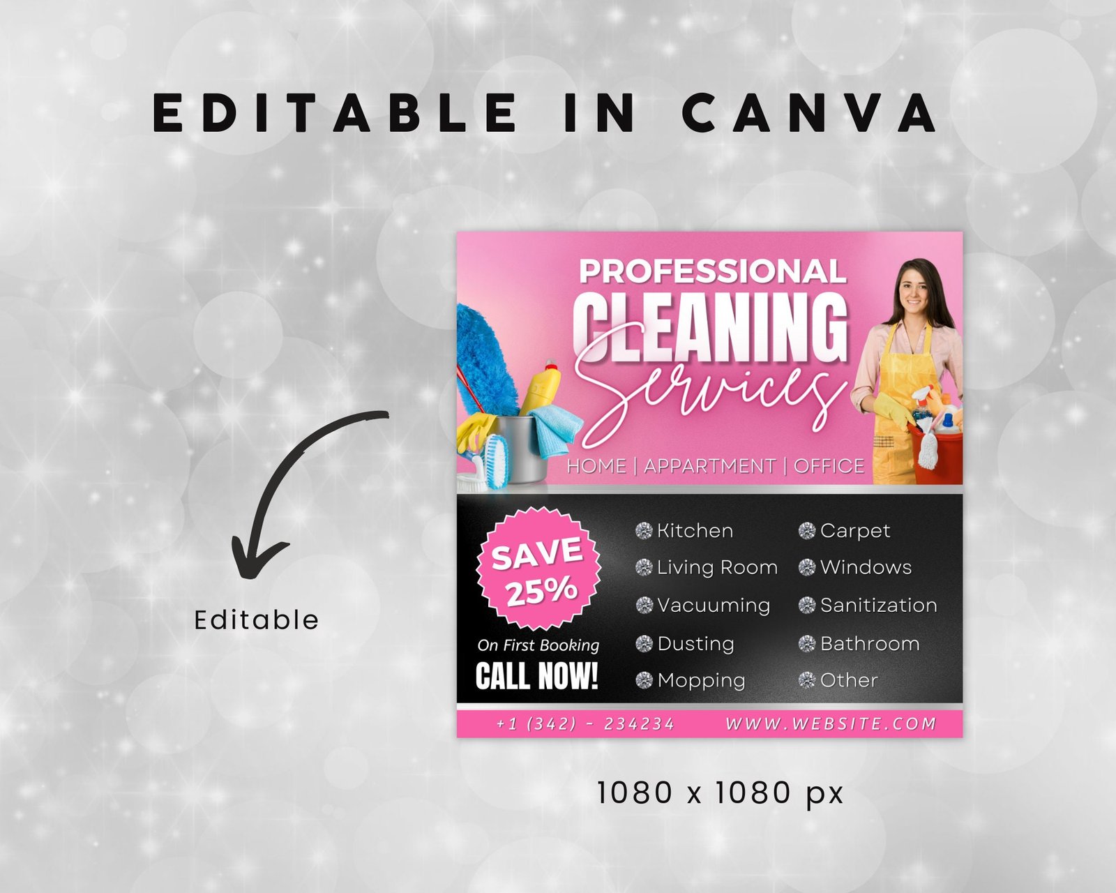 Cleaning Service Flyer Airbnb Flyer DIY Flyer Template - Image 3