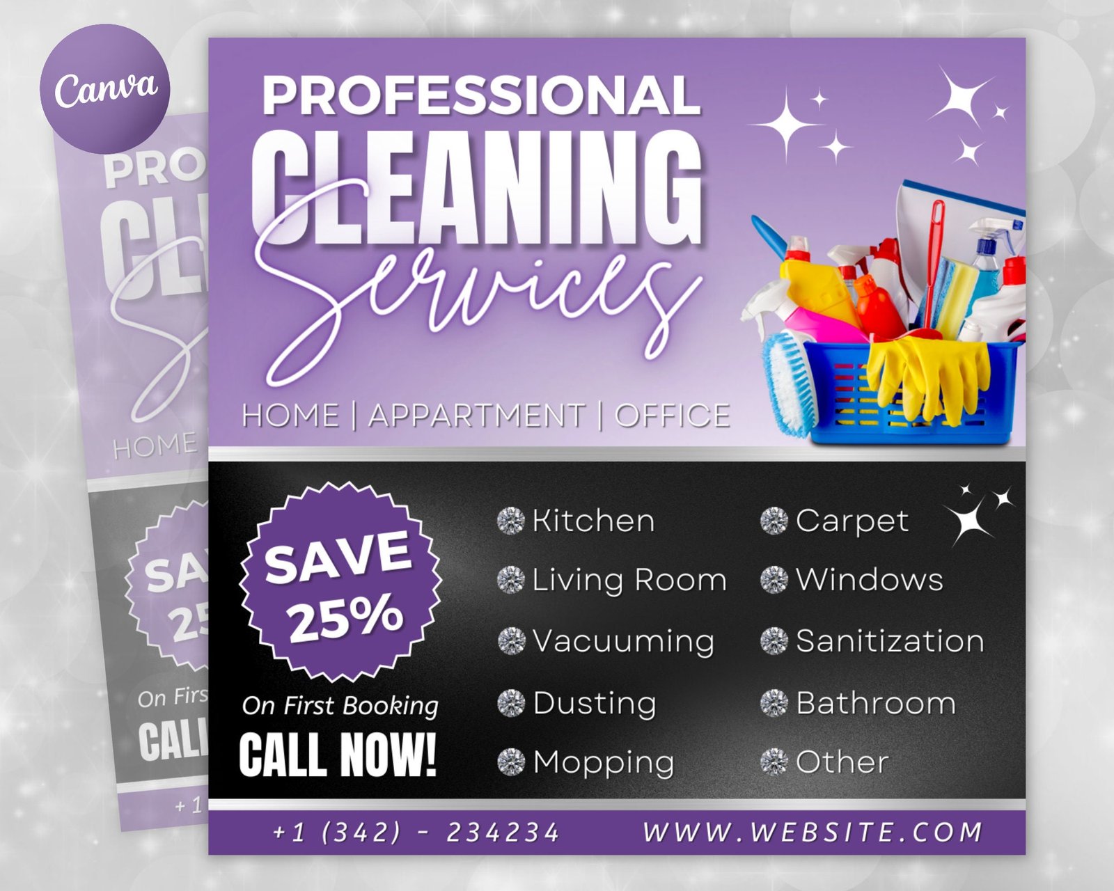 Cleaning Service Flyer Airbnb Flyer DIY Flyer Template