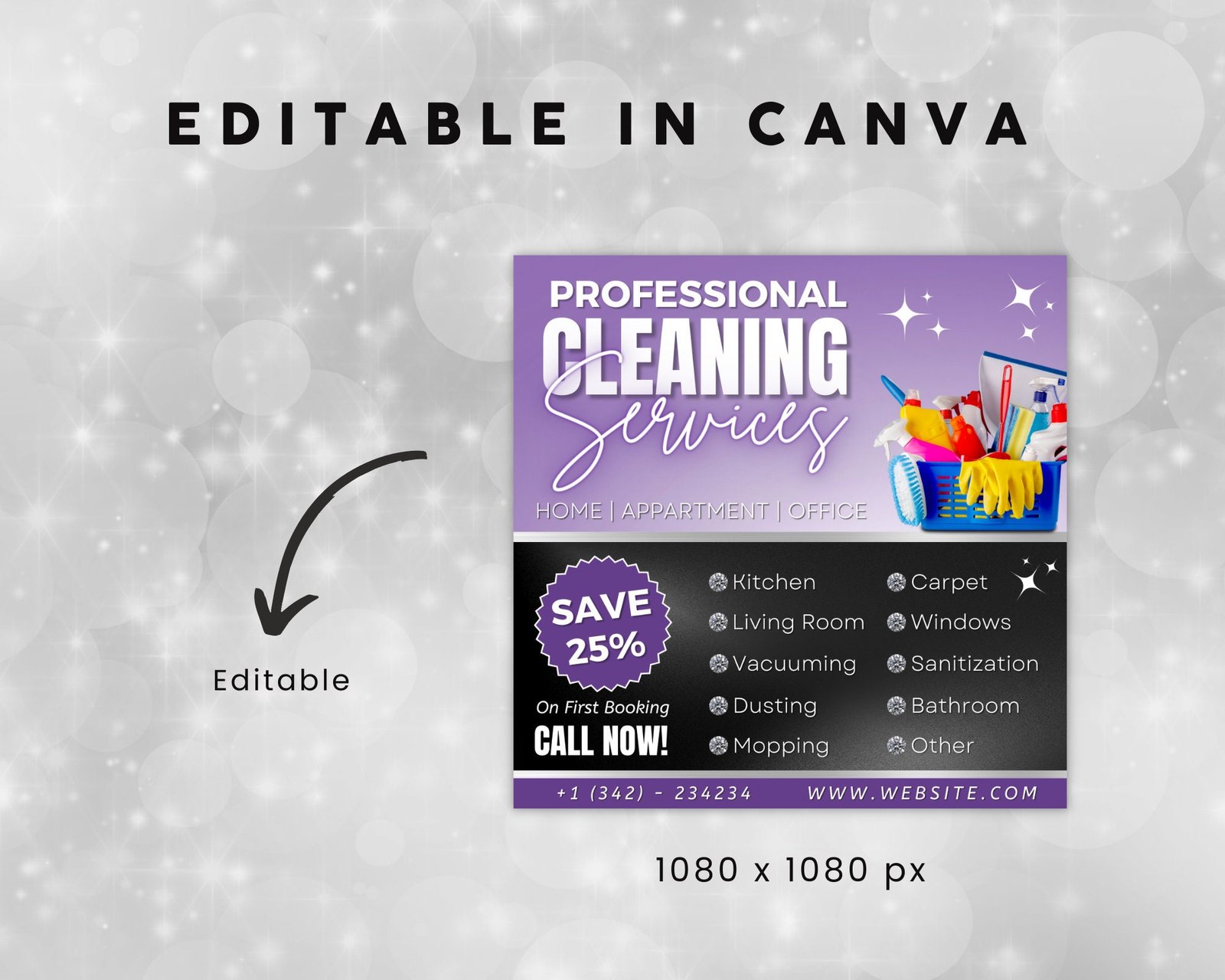Cleaning Service Flyer Airbnb Flyer DIY Flyer Template - Image 3