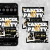Cancer Birthday Flyer Birthday Template Birthday Girl Party - Image 2