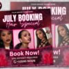 July Booking Flyer Hair Special Flyer DIY Summer