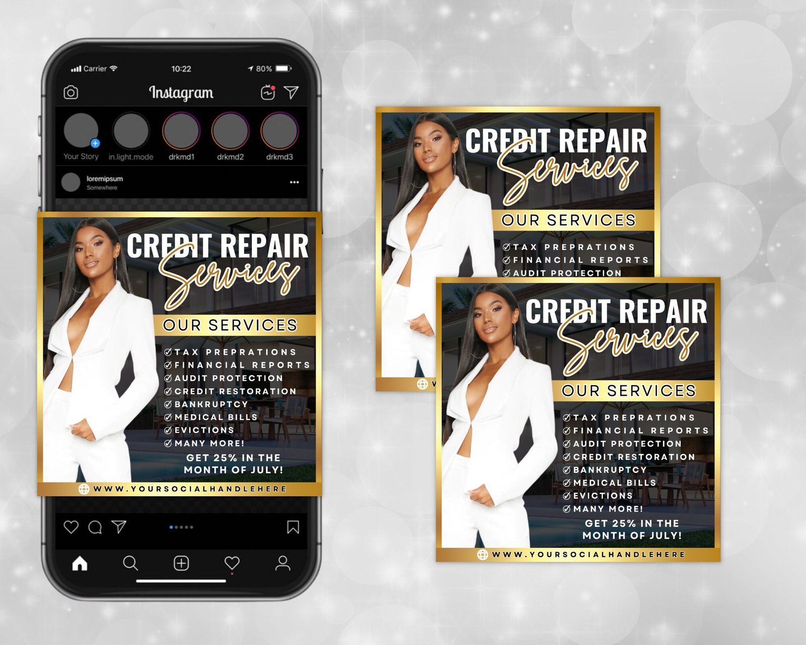 Credit Repair Flyer DIY Flyer Template Design Editable - Image 2