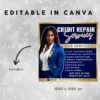 Credit Repair Flyer Canva Credit Repair Flyer Template - Image 3