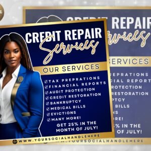 Credit Repair Flyer Canva Credit Repair Flyer Template