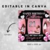 Birthday Flyer Birthday Flyer Girl Birthday Flyer Template - Image 3