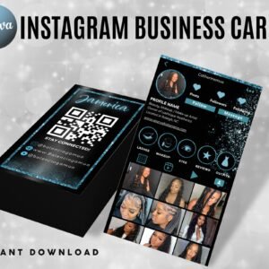 Instagram Business Card 2023 DIY Canva Business Card