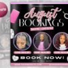 August Bookings Flyer August Bookings Available August Appointment