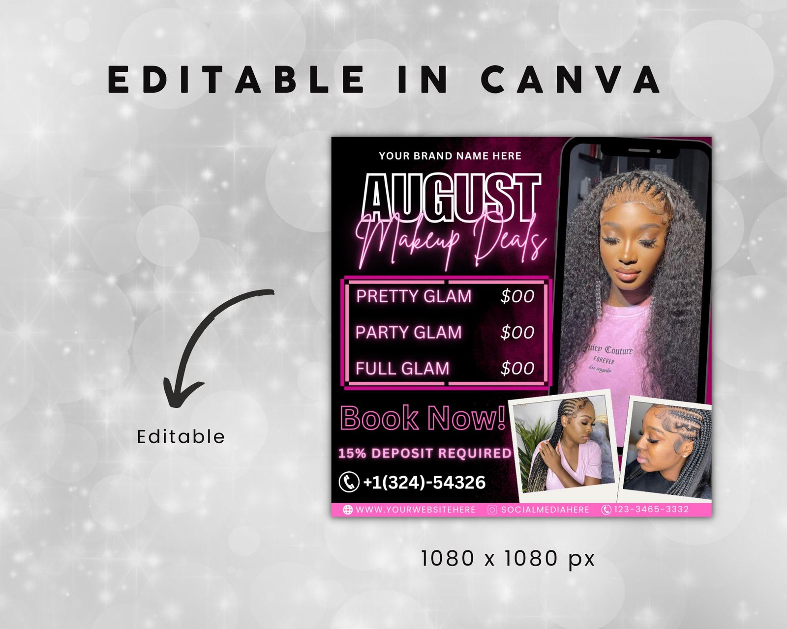 August Bookings Flyer August Bookings Available Hair Flyer - Image 3