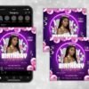 Happy Birthday Flyer Editable Birthday Flyer Birthday Girl - Image 2