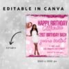 Birthday Flyer Birthday Flyer Girl Custom Editable Templates - Image 3