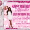 Birthday Flyer Birthday Flyer Girl Custom Editable Templates