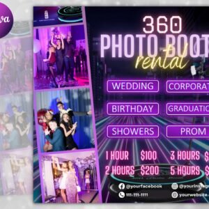 360 Photo Booth Flyer Photo Booth social media