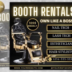 Esthetician Flyer Booth Rental Flyer Beautician Flyer Booth