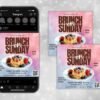 Brunch Flyer DIY Brunch Invitation Birthday Brunch Flyer - Image 2