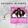 Wig Install Specials Flyer DIY Hair Salon Appointment - Image 3