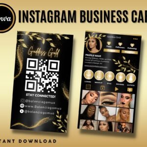 Instagram Business Card 2023 DIY Canva Business Card