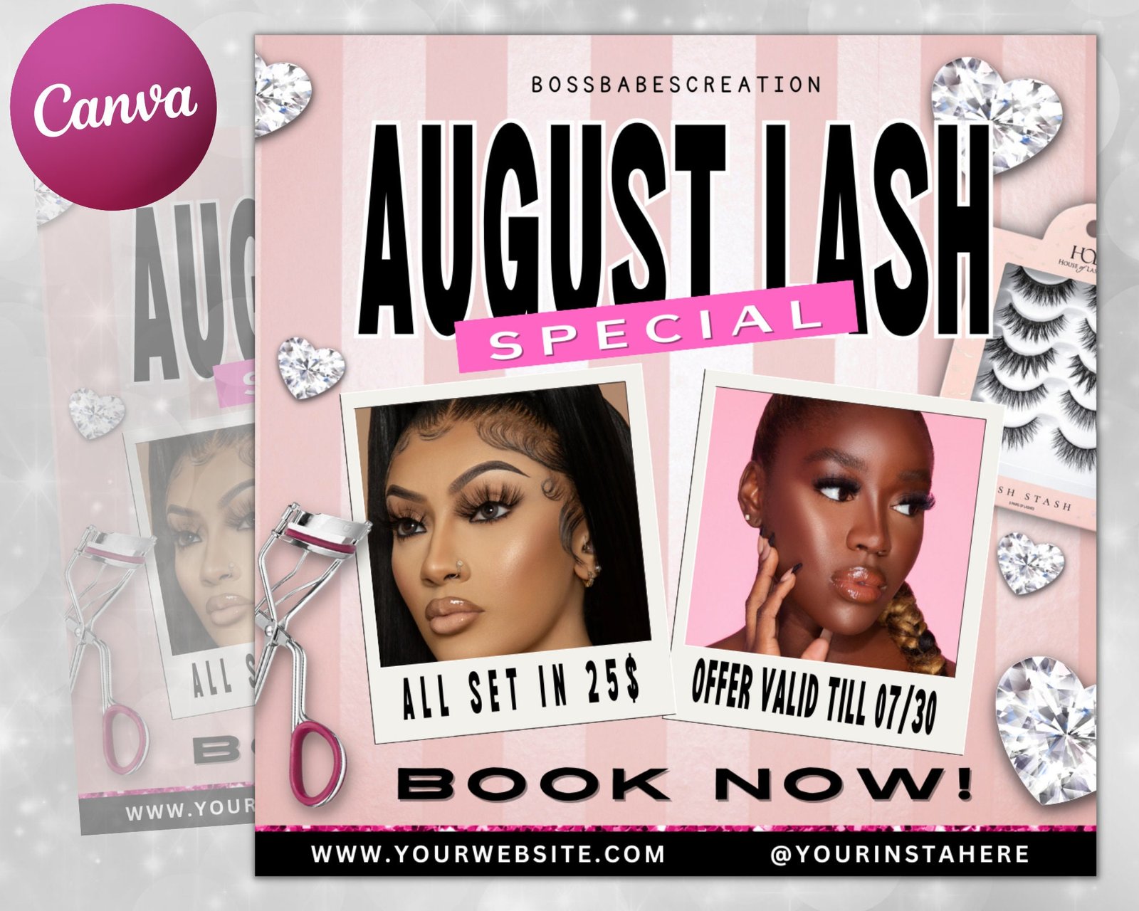 August Bookings Flyer August Bookings Available Lash Flyer