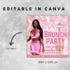 Brunch Flyer DIY Brunch Invitation Birthday Brunch Flyer - Image 3