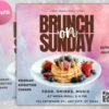 Brunch Flyer DIY Brunch Invitation Birthday Brunch Flyer