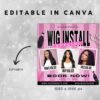 Wig Install Specials Flyer DIY Hair Salon Appointment - Image 3