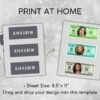 Homecoming Campaign Money Editable Fake Money Prom Queen - Image 6