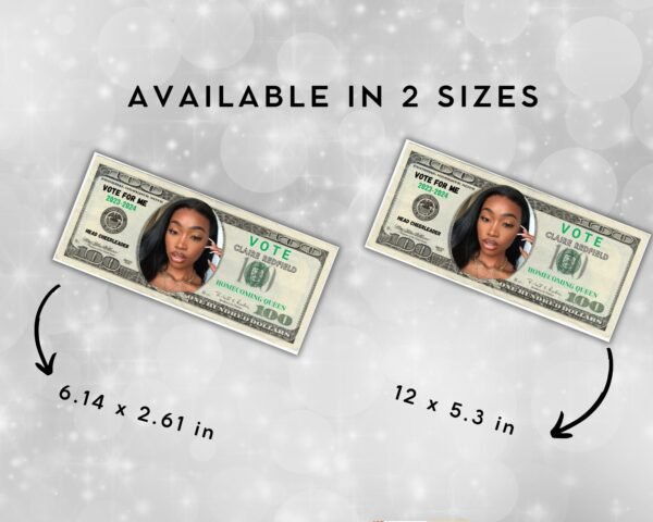 Homecoming Campaign Money Editable Fake Money Prom Queen - Image 2