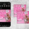 Virgo Birthday Flyer Pink Birthday Flyer Birthday Template - Image 2