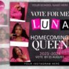 Vote Homecoming Queen Flyer Homecoming Flyer Campaign Flyer