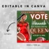Vote Homecoming Queen Flyer Homecoming Flyer Campaign Flyer - Image 4