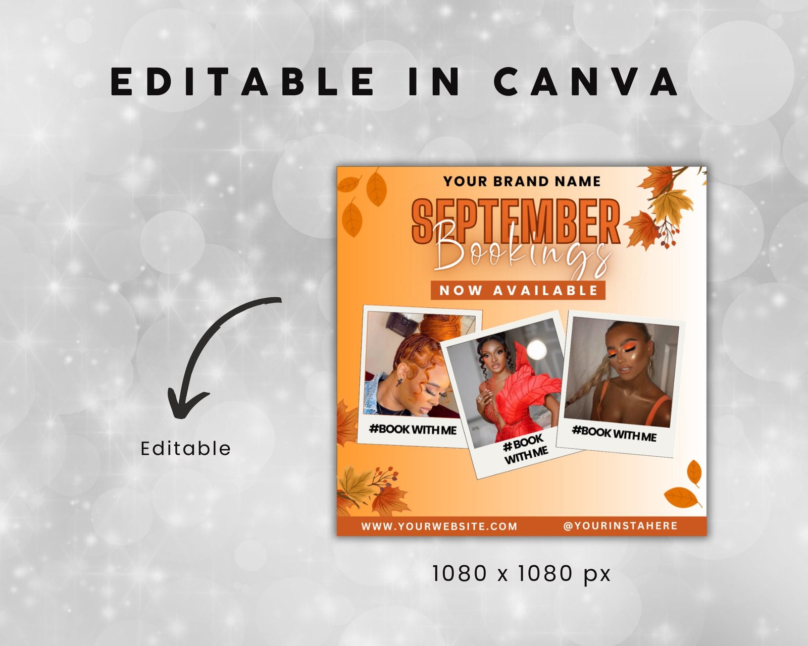 Editable September Fall Flyer Booking Now Available Appointment - Image 3