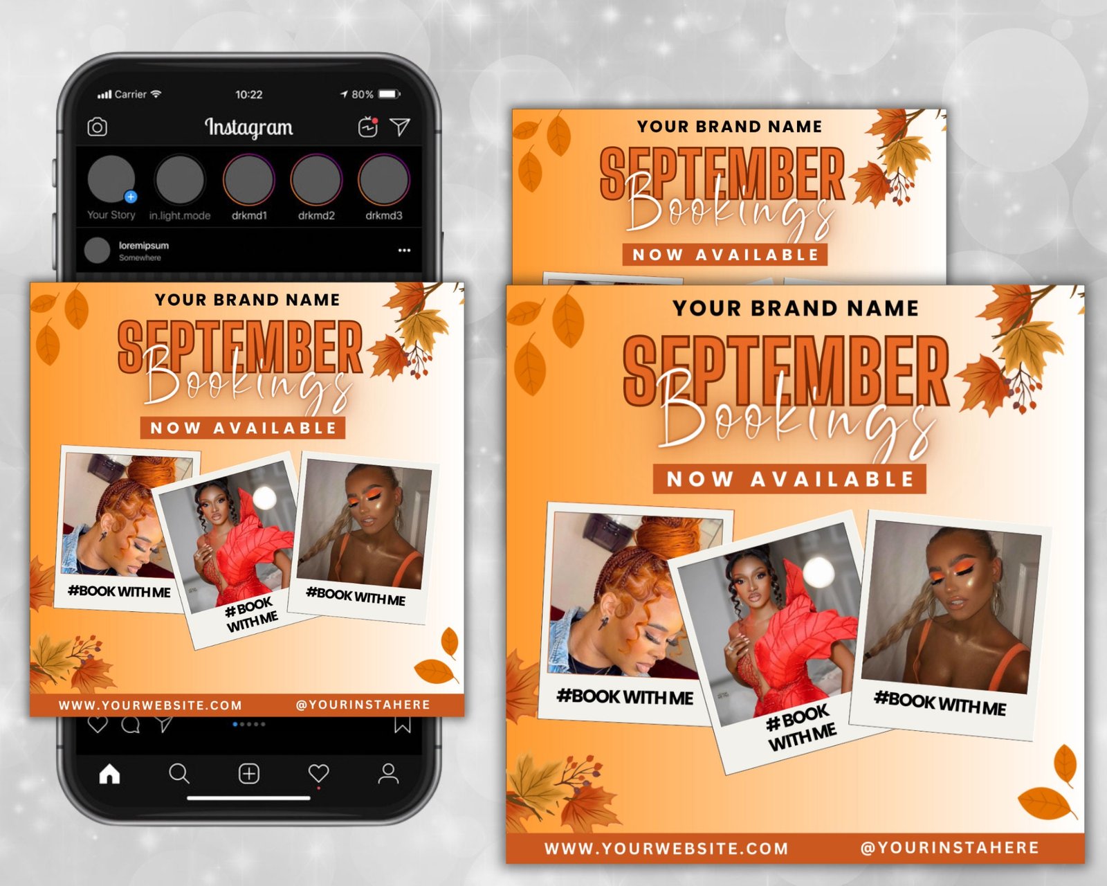 Editable September Fall Flyer Booking Now Available Appointment - Image 2
